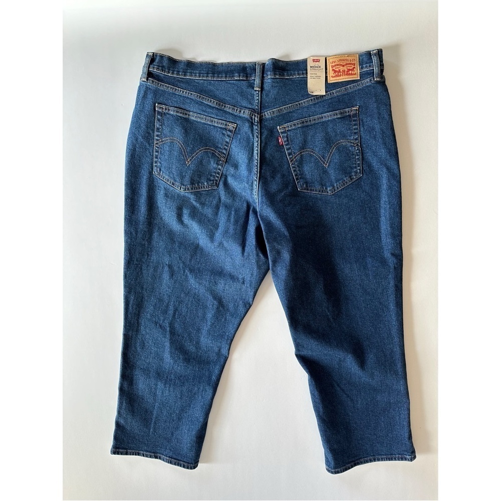 New Levi's Wedgie Straight Button Fly Size 24W Denim Jeans - Picture 4 of 14